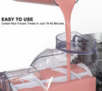 Frozen Drink & Slushie Machine, Soft Serve Ice Cream Maker - 5 Presets for Ice Cream, Slush, Spiked Slush, Frozen Juice, Milkshakes, Self-Cleaning - Perfect for Home Use