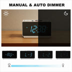 iTOMA Alarm Clock Radio with Bluetooth 5.1 Speaker, Dual Alarms, FM Radio, 1.4-Inch LED Display, Auto Dimmer, USB Charging Port, Night Light, Snooze and Sleep Timer  CKS708